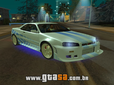 Nissan Skyline GT-R 1999 +Velozes +Furiosos para GTA San Andreas